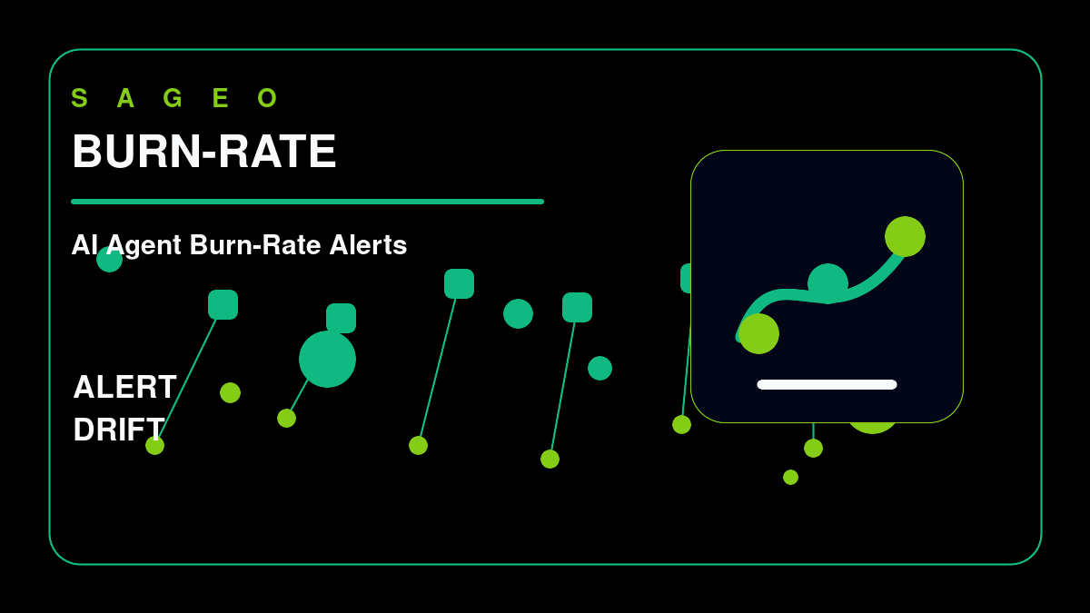 SAGEO bespoke thumbnail for AI Agent Burn-Rate Alerts