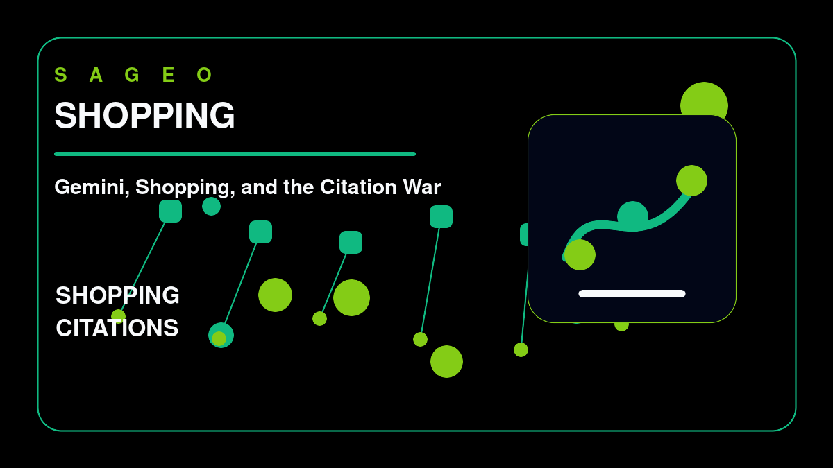 SAGEO bespoke thumbnail for Gemini, Shopping, and the Citation War