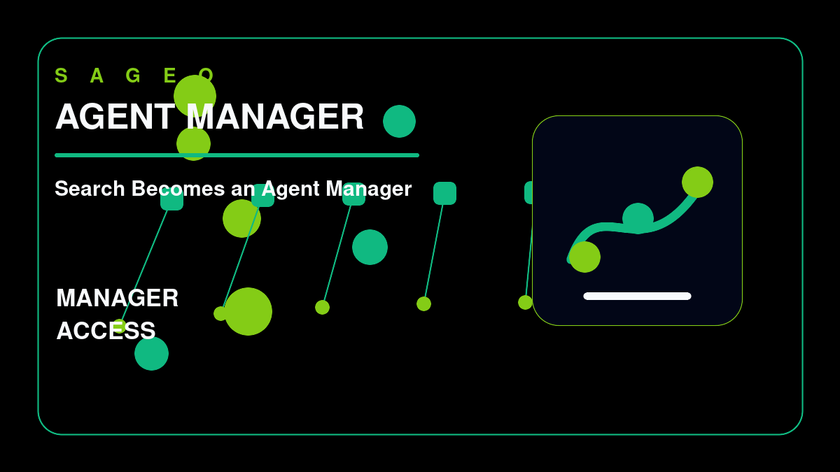 SAGEO bespoke thumbnail for Search Becomes an Agent Manager